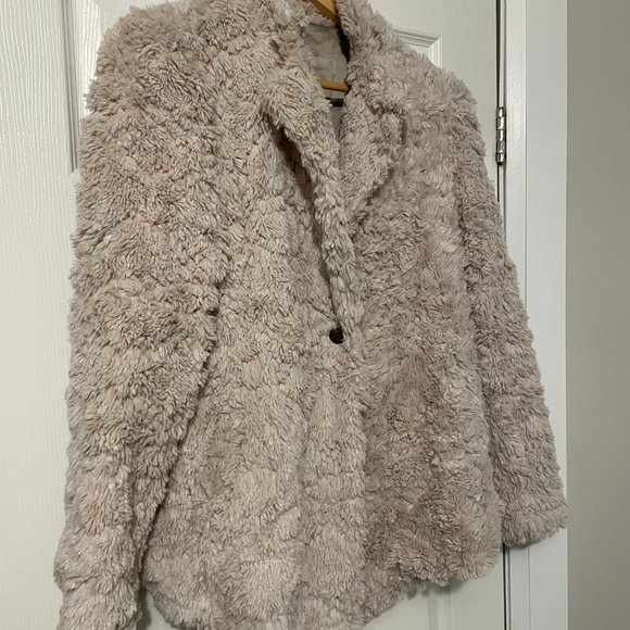 Women jacket medium size  cream /tan color - Picture 3 of 8